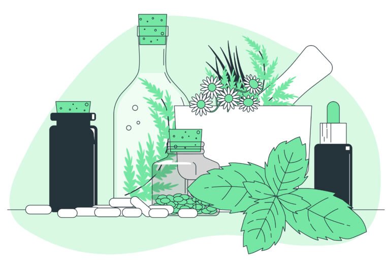 Illustration des bienfaits de la naturopathie avec produits Atomy